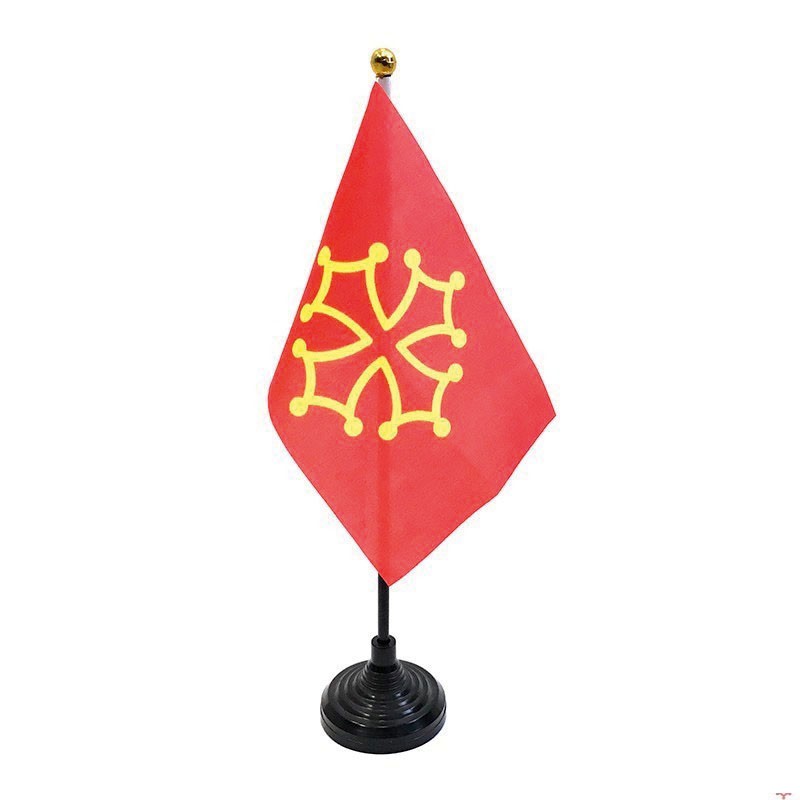 Drapeau occitan de table Drapeau occitan de table