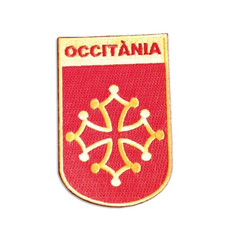 Ecusson à coudre ou coller, blason croix et Occitània Ecusson à coudre ou coller, blason croix et Occitània