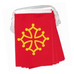 Guirlande drapeaux occitans, occitania